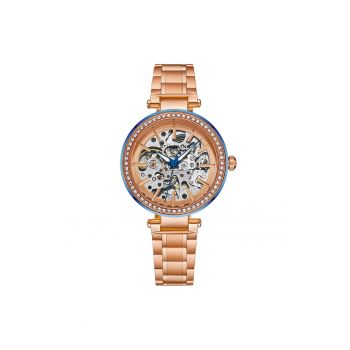 Ceasautomatic cu mecanism vizibil - cristale si bratara din otel inoxidabil - 36 mm - 3 ATM - original STUHRLING