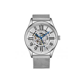 Stuhrling Origial - Ceas automatic cu o bratara din plasa Atrium 3942M