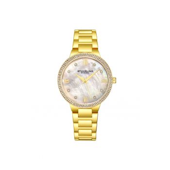 Ceas analog cu cadran sidefat Carrara 3907 - Quartz - 38mm Classic - SqwfqsafgUHRLING Original