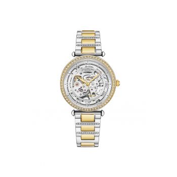 Ceas automatic Luxe Legacy 4023 - carcasa de 38 mm - cadran Skeleton - original STUHRLING - Luxe argintiu