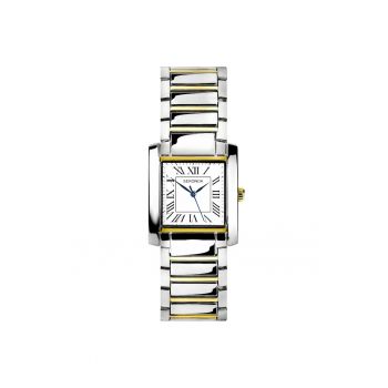 Ceas barbati  Classic 30245 - quartz - argintiu si auriu - bratara metalica - 30m rezistenta la apa