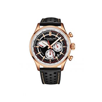 Ceas cronograf cu mecanism quartz - negru