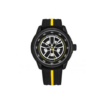 Ceas cu o curea din silicon Aviator - negru