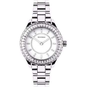 Ceas dama -  Otel - Mecanism Quartz - Argintiu