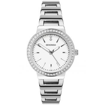 Ceas de dama -  Quartz - Argintiu