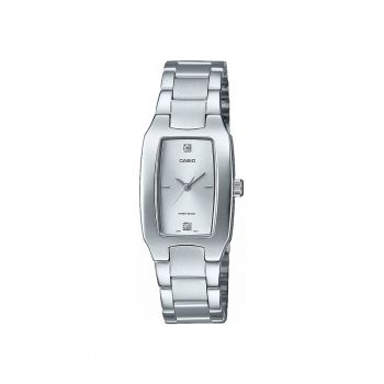 Ceas  LTP-1165PA-7C2EF - quartz - 10 ATM - bratara din otel inoxidabil - carcasa din metal - argintiu