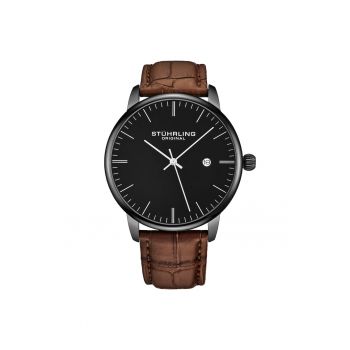 Ceas quartz analog Rasa - cu curea din piele - original STUHRLING