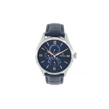 Ceas quartz cu o curea de piele
