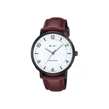 Ceas analogic barbatesc  MTP-VT03BL-7B - curea din piele