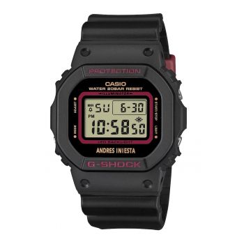 Ceas barbatesc  G-SHOCK DW-5600AI-1ER - editie limitata Andres Iniesta - rezistent la socuri - negru