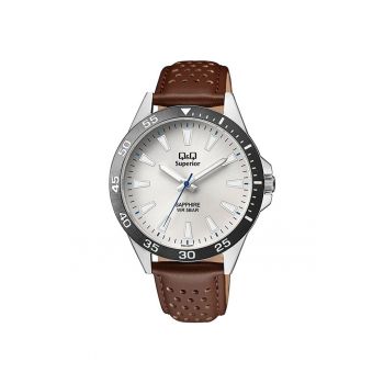 Ceas barbatesc  S08A-007PY Quartz Argintiu
