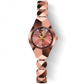 Ceas de dama Olevs CS1953, otel inoxidabil, automatic, rose gold, cadran rose gold