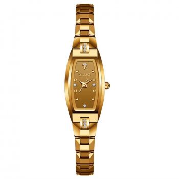 Ceas de dama Olevs CS1954, otel inoxidabil, automatic, auriu, cadran auriu