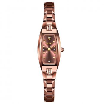 Ceas de dama Olevs CS1955, otel inoxidabil, automatic, rose gold, cadran rose gold