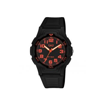 Ceas analog pentru barbati -  Negru/Rosu