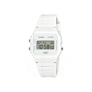 Ceas dama  F-91WB-7AEF Quartz Alb