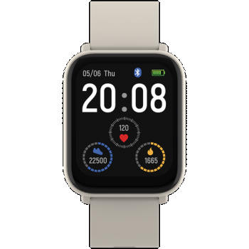 Ceas inteligent Smartwatch CANYON Easy SW-54, Ecran IPS 1.7inch, Android/iOS, Masurare ritm cardiac, Inregistrare somn, Control camera si muzica, IP68 (Bej)