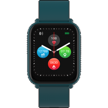 Ceas inteligent Smartwatch CANYON Easy SW-54, Ecran IPS 1.7inch, Android/iOS, Masurare ritm cardiac, Inregistrare somn, Control camera si muzica, IP68 (Verde)