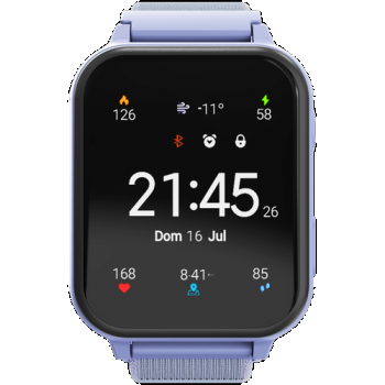 Ceas inteligent Smartwatch copii CANYON Alfie KW-37 Study&Game, Ecran IPS 1.69inch, 512MB Flash, 16 jocuri, Camera, IP66 (Albastru)