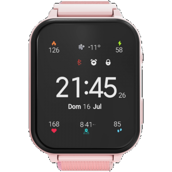 Ceas inteligent Smartwatch copii CANYON Alfie KW-37 Study&Game, Ecran IPS 1.69inch, 512MB Flash, 16 jocuri, Camera, IP66 (Roz)