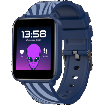 Ceas inteligent Smartwatch copii CANYON Joyce KW-43, Dual Bluetooth, Android/iOS, 25 moduri sport, Camera,  IP67 (Albastru)