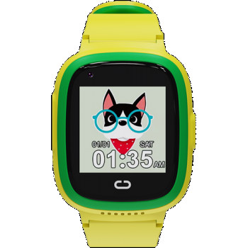 Ceas inteligent Smartwatch copii CANYON Sunny KW-48, 4G VoLTE, GPS, 512MB Flash, Camera, IP67 (Verde)