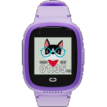 Ceas inteligent Smartwatch copii CANYON Sunny KW-48, 4G VoLTE, GPS, 512MB Flash, Camera, IP67 (Violet)