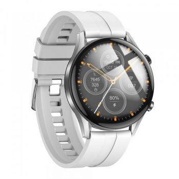 Ceas inteligent Smartwatch HOCO Y7 Pro Call, Bluetooth, Android/iOS, Accelerometru, Miscare, Oxigen, Ritm Cardiac (Argintiu)
