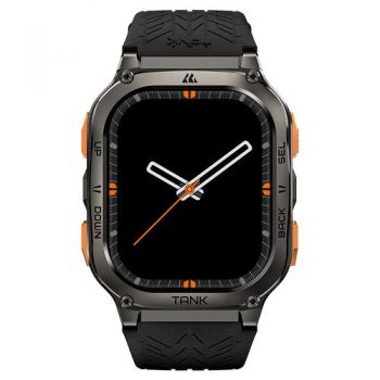 Ceas inteligent Smartwatch Kospet Tank M3 Ultra Special Edition, Ecran AMOLED 1.96inch, Apel Bluetooth, GPS, 5 ATM, Curea Silicon (Negru)