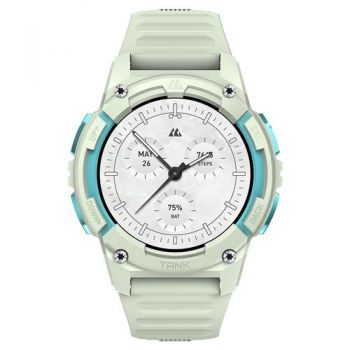 Ceas inteligent Smartwatch Kospet Tank S2, Ecran AMOLED 1.32inch, Bluetooth, GPS, Monitorizare ritm cardiac, Inregistrare Somn, 5 ATM (Verde)