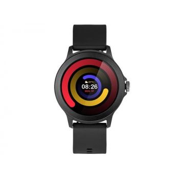 Ceas inteligent Smartwatch Tracer SMK3 Slay, 42mm, Bluetooth, Ecran TFT 1.28inch, Masurare ritm cardiac, Pulsoximetru (Negru)