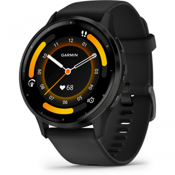 GARMIN CeCeas smartwach Garmin Venu 3, display OLED, dimensiune 35.4 mm, capacitate baterie 302 mAh, autonomie baterie 336 ore, Ramă gri ardezie din oţel inoxidabil, carcasă neagră şi curea din silicon GARMIN CeCeas smartwach Garmin Venu 3, display OLED, dimensiune 35.4 mm, capacitate baterie 302 mAh, autonomie baterie 336 ore, Ramă gri ardezie din oţel inoxidabil, carcasă neagră şi curea din silicon