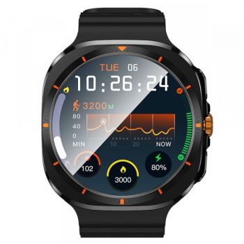 HOCO Smart Watch Y29 Hoco, Call version Bluetooth, Ecran 1.5”, Baterie 220mAh, Curea silicon, Negru