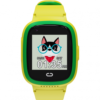 Canyon Ceas inteligent copii Canyon Electronic CNE-KW48YG, 4G Video Call; Camera; GPS pozitie, 7 Games, Audio Player, SOS emergency button, Verde