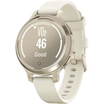 Ceas activity tracker Garmin Lily 2 Active, 38mm, curea silicon, Waterproof 5 ATM, GPS (Auriu)