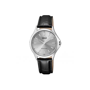 Ceas analog de dama -  Negru/Argintiu