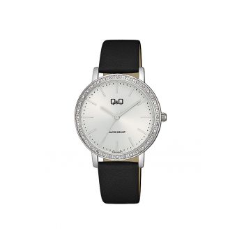 Ceas analog de dama -  Negru/Argintiu