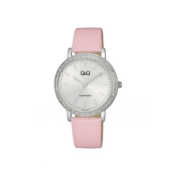Ceas analog de dama -  Roz/Alb