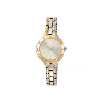 Ceas analogic de dama  F17A-005PY - lant metalic