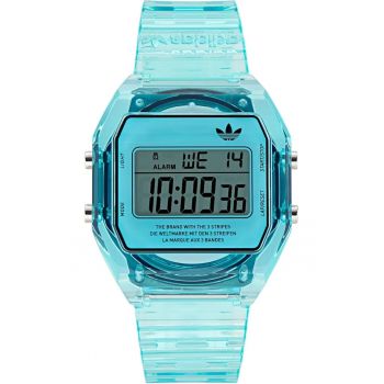 Ceas barbatesc  AOST24065 - digital - albastru - curea din rasina - 36x10mm