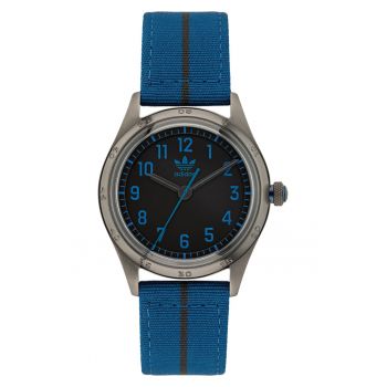 Ceas barbatesc  CODE FOUR - curea sintetica - mecanism quartz