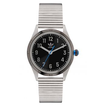 Ceas barbatesc  CODE FOUR - inox - analog - argintiu