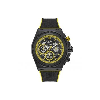 Ceas barbatesc  GW0713G2 - Quartz - 50mm - negru - curea din silicon