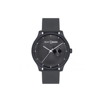 Ceas barbatesc  MEX3146 - 42mm - gri - curea din silicon - mecanism quartz - rezistenta la apa 3 ATM