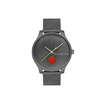 Ceas barbatesc  MEX3238 43mm - curea textila gri - rezistenta la apa 3 ATM