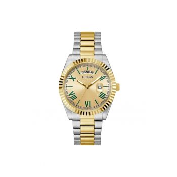 Ceas barbatesc  model GW0265G14 - mecanism Quartz - carcasa aurie - curea argintie - 42mm - 5ATM
