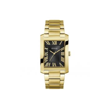Ceas barbatesc  model GW0896G2 - mecanism Quartz - carcasa neagra - curea din otel aurie - 34mm