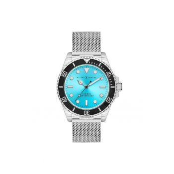 Ceas barbatesc  model MXG1120 - curea din otel gri metalizat - mecanism Quartz - rezistenta la apa 5 ATM - 43 mm.