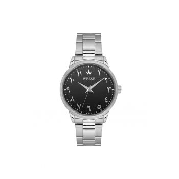 Ceas barbatesc  model WWG210701 - 41x46mm - mecanism Quartz - culoare argintie - curea din otel - cadran negru