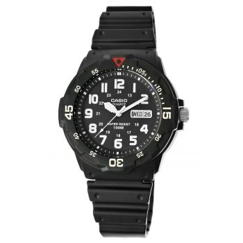 Ceas barbatesc  MRW-200H-1BVEG - analog - data - rezistent la apa - negru - 42mm